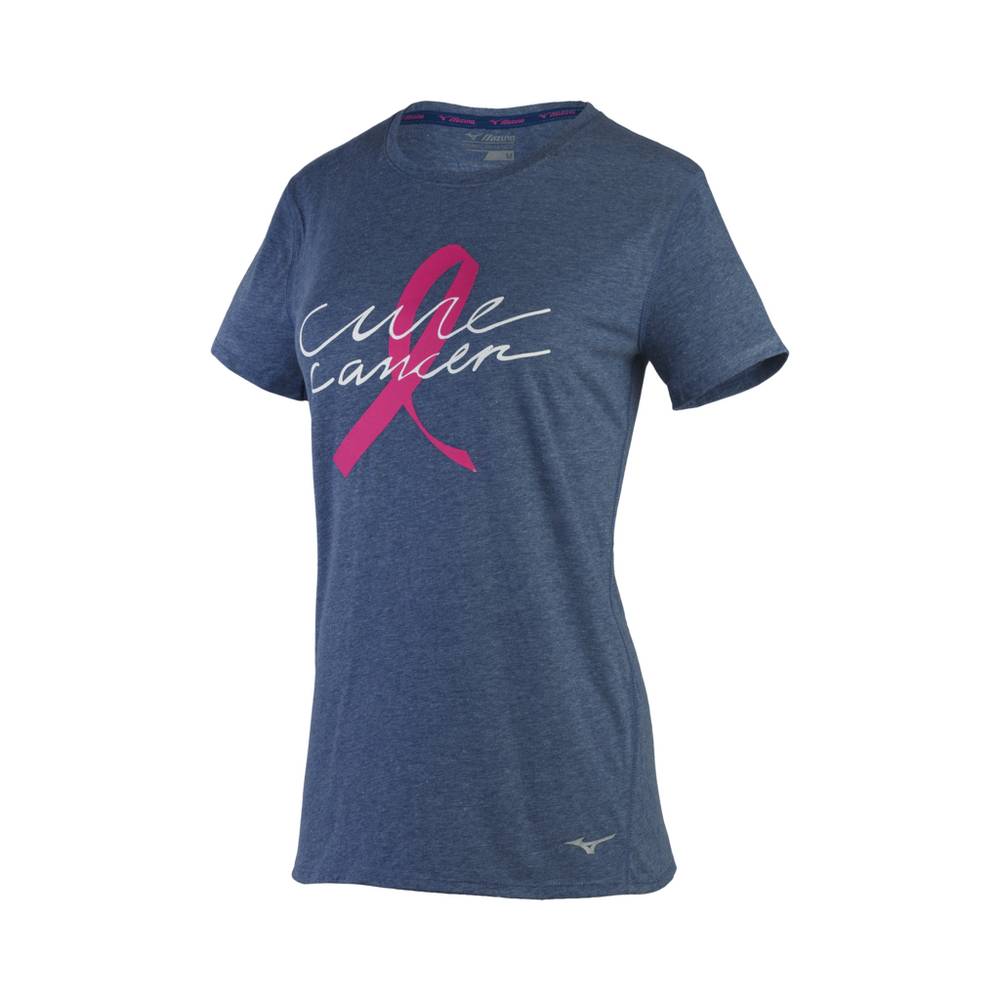 Camisetas Mizuno BCRF CURE INSPIRE Para Mujer Azules 7682519-SY